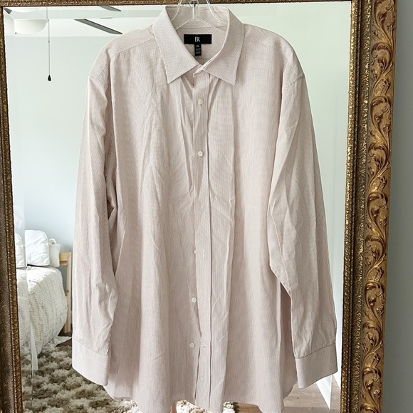 NWOT Banana Republic Striped Button Down Dress Shirt Tailored Slim Fit - Picture 1 of 6